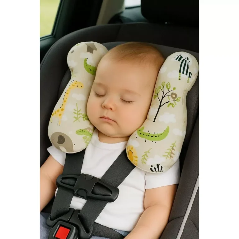 Almofada Para Pescoço Com Apoio de Cabeça para Bebe Cadeirinha e Bebê Conforto Passeio