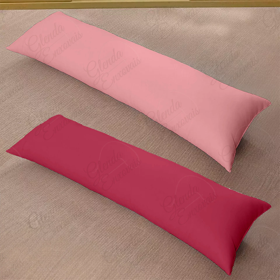 Par de Fronhas para Travesseiro de Corpo Xuxão 1,40 x 0,40m – Cores Mistas